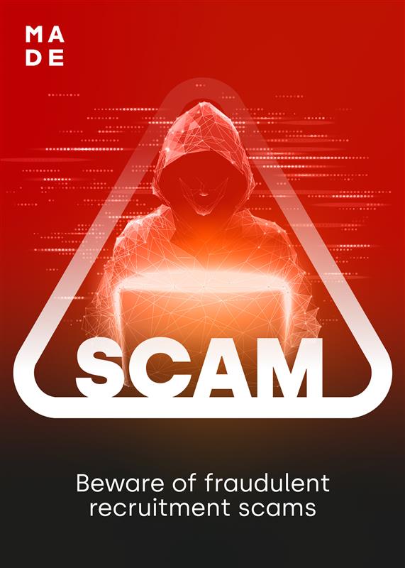 It has come to our attention that a Bitcoin recruitment scam is targeting freelancers in the APAC region by illegally using a cloned version of the Made brand name and website.